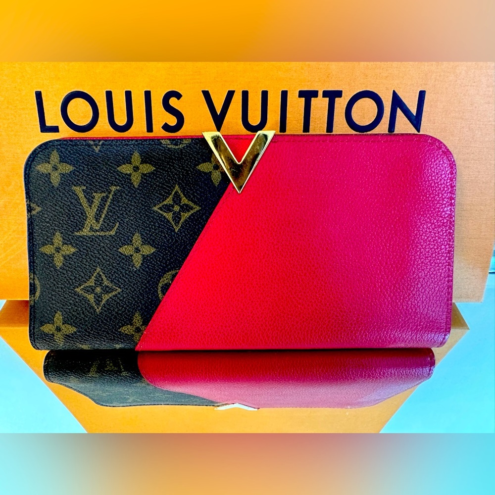 Louis Vuitton Kimono Wallet Monogram Canvas Brown, Red